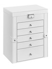 6   tier Lockable Jewelry Box With Mirror   5 Drawers Large Storage Organizer