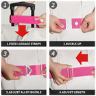 2-in- Luggage Straps Add A Bag Bungees Travel Belt For Luggage Strap For Backpac