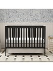 Goldzone Baby Crib  5-in-1 Full Size Convertibl Toddler Bed With Natural Pinewoo