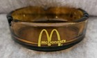 Vtg Mcdonald s 1970 s Ashtray Amber Honey Gold Glass Tobacciana Advertising Flat