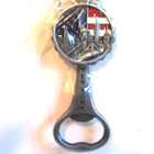 New York Souvenir Key Chain Bottle Opener Flag Skyline Statue Of Liberty