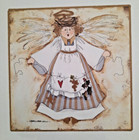 Carol Robinson Signed  angel  Framed Art Print Free Standing Or Hanging 10 5 