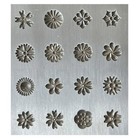 Mini Flowers Shot Plate 16 Designs Steel Shot Plates Jewellery Tool Impression
