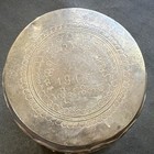 Asian Silver Round Lidded Box  Repousse Animal Motifs  Dated 1966
