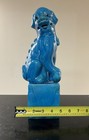 Vintage Chinese Turquoise Foo Dog Lion Statue Figurine - 13  Tall