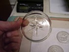 Lot Of 3 Vintage Clear Glass Lids For Wire Bail Canning Jars  Regular Size