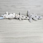 Jellycat Rattle Teether Grabber Lot Of 3 Owl Bunny Rabbit Soft Baby Toy