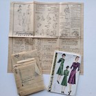 1940s Vintage 32  Bust Simplicity 3249 Cartridge Pleat Dress Set Sewing Pattern