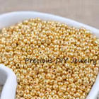 Gold Silver Czech Crystal Glass Spacer Seed Beads 2mm 3mm 4mm For Jewelry Diy