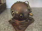 Vintage Nautical  Scuba Diver s Helmet 6  Replica With Working Clock