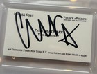 Christian Bale Signed Business Card Print Psa dna Slab American Psyco Autograph