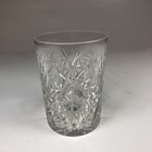 Antique American Brilliant Cut Crystal Whiskey Glass Tumbler 3 5    Star   Fan