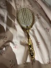 Vintage Gold Tone Vanity Dresser Hair Brush