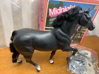 Mattel Vtg 1982 Barbie Midnight Black Stallion Plastic Horse With Saddle   Box