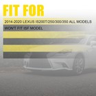 Pair Of Real Carbon Fiber Side Mirror Cover Caps Fit Lexus Is 2014-2020 Models