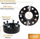 6 Lug 1 5   38mm Hubcentric Wheel Spacers For 03-14 Ford F150 Expedition Lincoin