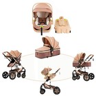 Stroller And Car Seat Set  Baby Stroller Travel System With Isofix Base fodlable