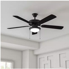 Hampton Bay Trice 52 In  Led Black Ceiling Fan Light Kit