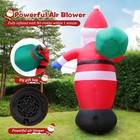6 Ft Christmas Inflatable Santa Claus Outdoor Decorations  Blow Up Santa Claus W