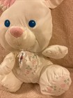Fisher-price Puffalump White Bunny Rabbit Baby Rattle Plush 1994 Vintage 10  Vtg
