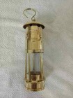 Vintage Brass Miner Lamp Antique Style White Glass Miner Lamp Ship-lantern