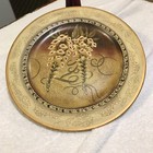 Oriental Decorative Accent Display Plates - 10 1 2  Floral Design - Set Of 2