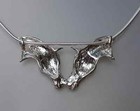 Horses Necklace Sterling Silver Pendant And Chain  Beverly Zimmer Design