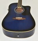 Ibanez Pf15ecewc-tbs Pf Series Acoustic Guitar-transparent Blue Sunburst High   