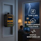 Evospd2surge Whole House Surge Protector For 72 000 Amps phase 1880 Joules Total