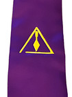 York Rite Purple Chapter   Council  Masonic Necktie Freemason Fraternity New 