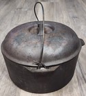 Vintage Cast Iron Maid Of Honor Pot Dutch Oven 10    With Lid And Handle