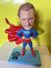 Pabst Blue Ribbon Pbr Cool Blue Super Man Bobble Head 8  New Wade Boggs Mlb
