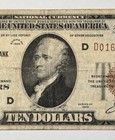 1929  10 Ten Dollar Bill Federal Reserve Bank Of Cleveland Brown Seal Note