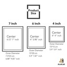 Zonyeo Set Of 3 Glass Picture Frame Metal Floating Frame 4x4 4x6 5x7