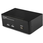 Startech 2 Port Dual Displayport Usb Kvm Switch With Audio - 2 X 1 - 4 X