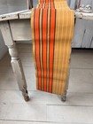 3 5 Yrds Vintage French C1910 Wallpaper Orange Striped Wallcoverings Antique Pa