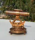 Theodolite Alidade Telescope Compass Instrument Solid Brass Antique Vintage Gift