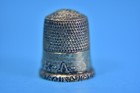 Vintage Sterling Silver Engraved Thimble F-h-a
