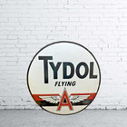 Tydol Flying  Porcelain Enamel Heavy Metal Sign 30 Inches Double Side