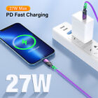 Heavy Duty Usb C To Iphone 14 13 12 11 Type C Fast Charge Charger Cable Pd 27w