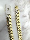 10k Real Yellow Gold Miami Cuban Link Chain Necklace 22x20mm Wide Men s