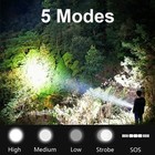 Rechargeable Led Tactical Flashlight Super Bright Torch For Emergency Hiking
