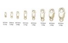 14k Yellow white Gold Lobster Claw Clasp Lock Finding - Bracelet Chain Necklace