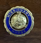 Sda 7th Day Adventist Missionary Nurse A H Dondero Pin  1 20 10k Gf Gold Enamel