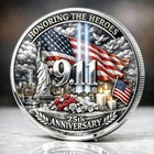 9 11 25th Anniversary Never Forget Heroes Memorial Challenge Coin