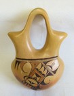 Hopi Tewa Indian Sikyatki Pottery Wedding Vase Plaque Clara Peesha 1926   2002