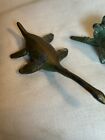 Vintage Srg Dinosaur Lot Of 6 1940   s Metal Bronze Look