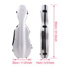 White Violin Case 4 4 Hard Shell Carbon Fiber Light Strong Case Durable Handle