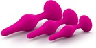 Eden Smooth Silicone Beginner Anal Trainer Butt Plug Kit Sex Toy For Men Women