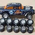Disc Chrome 1 64 Rubber Wheels Tires 5 Sets Hot Wheels Chevy Gasser Tires 